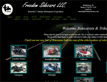 Tablet Screenshot of freedomsidecars.com